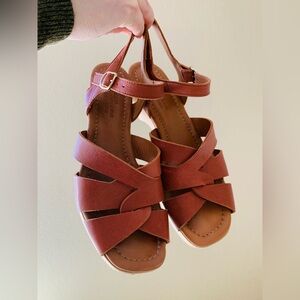 Naguisa Leather Sandals Size 38 (8)